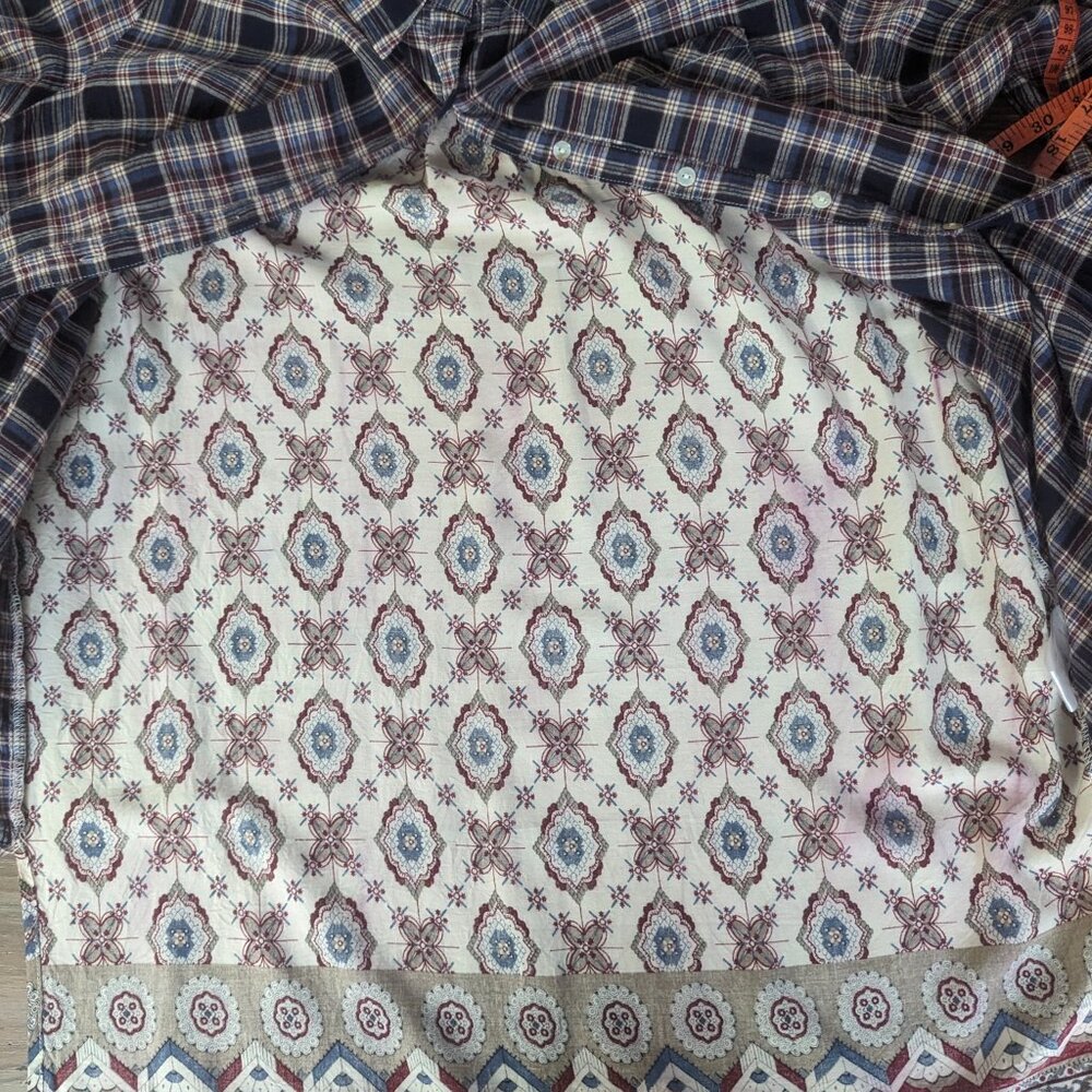 Altar'd State Oversized Medium High/Low Button Up - Picture 12 of 15